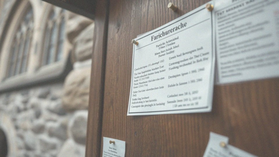 Jakie znaczenie mają ogłoszenia parafialne dla ceremonii pogrzebowych?